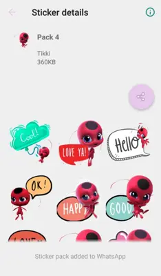 Ladybug Stickers For Whatsapp - WAStickerApps android App screenshot 4